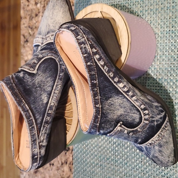 MeisileHeels Summer Breathable Casual Slippers Fashion Women Beach Denim Slip On - Picture 6 of 8